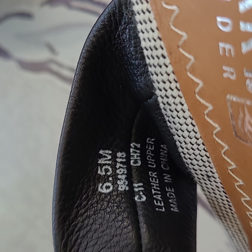 Sperry Top-Sider Sandals "Shoreham" Black Leather Straps Size 6.5M - Picture 5 of 5